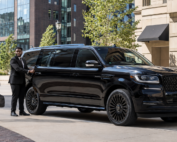 chauffeur pciking up a client in milwaukee