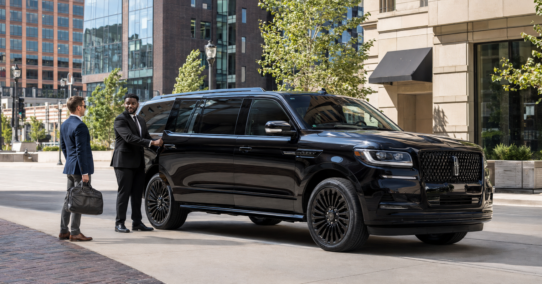 chauffeur pciking up a client in milwaukee