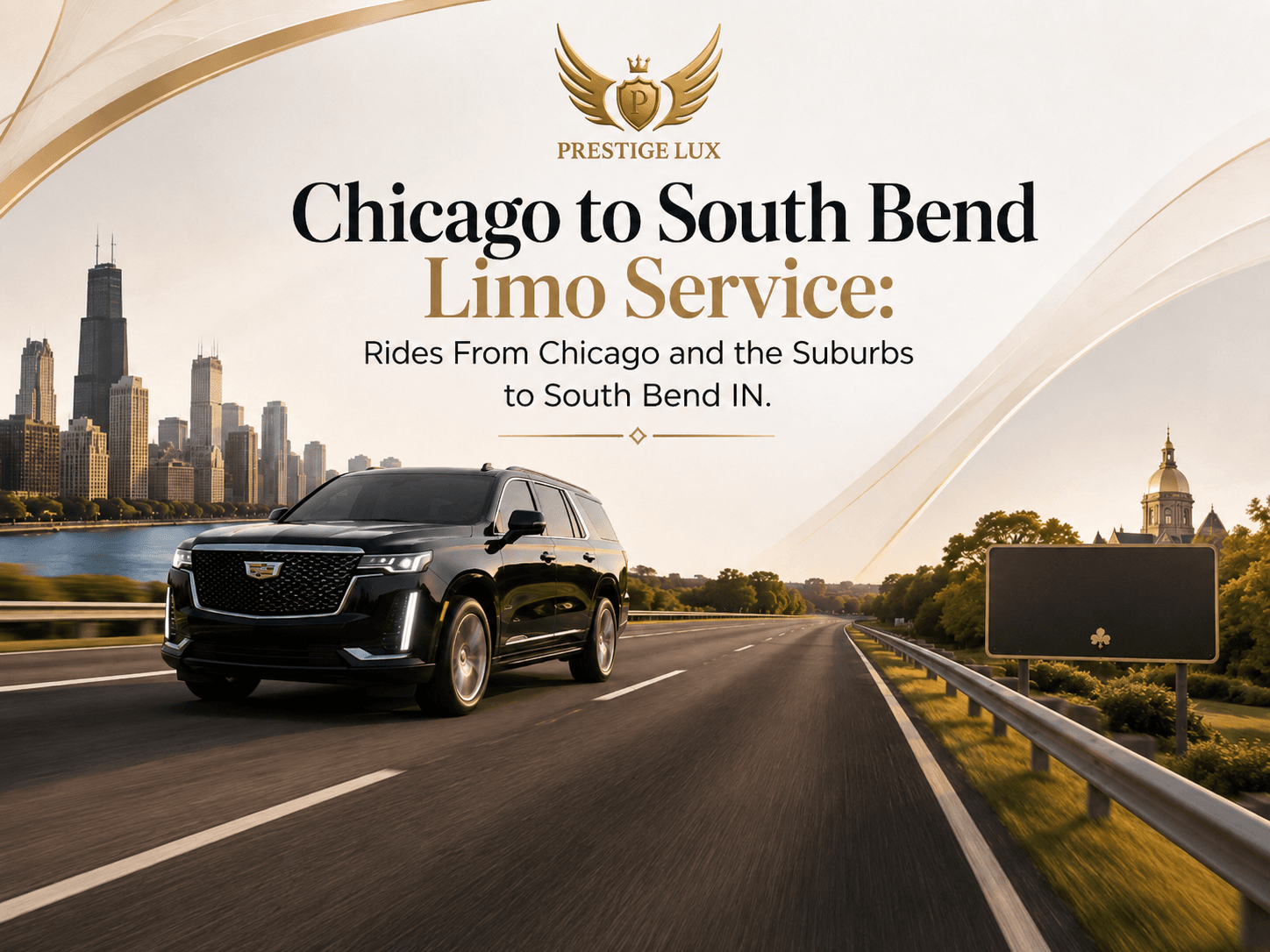 Chicago to South Bend limo service SUV